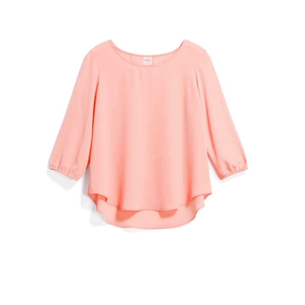 Long Sleeve Pink Blouse